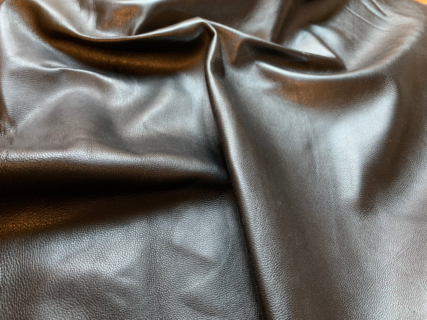 Black Goat Skin Leather – Whole Hide