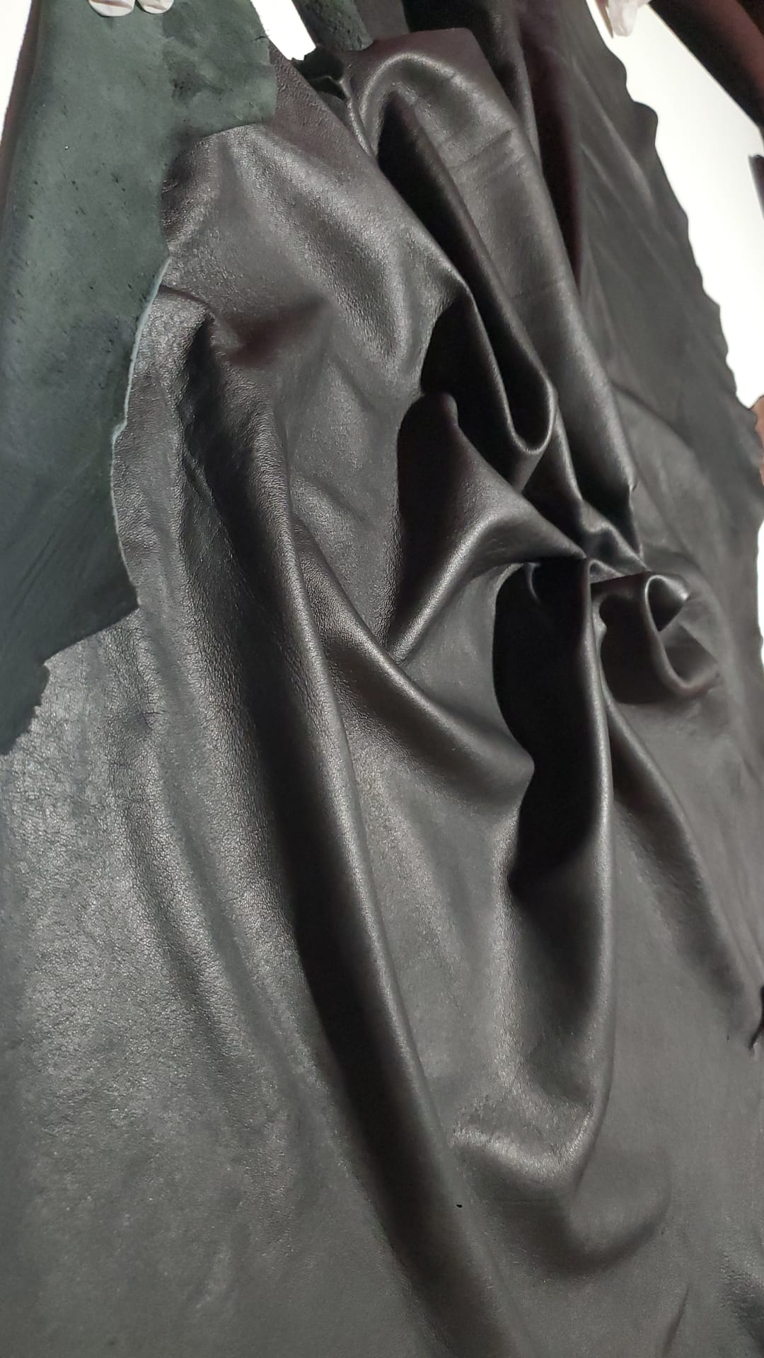 Premium Sheep Black Leather Hide.