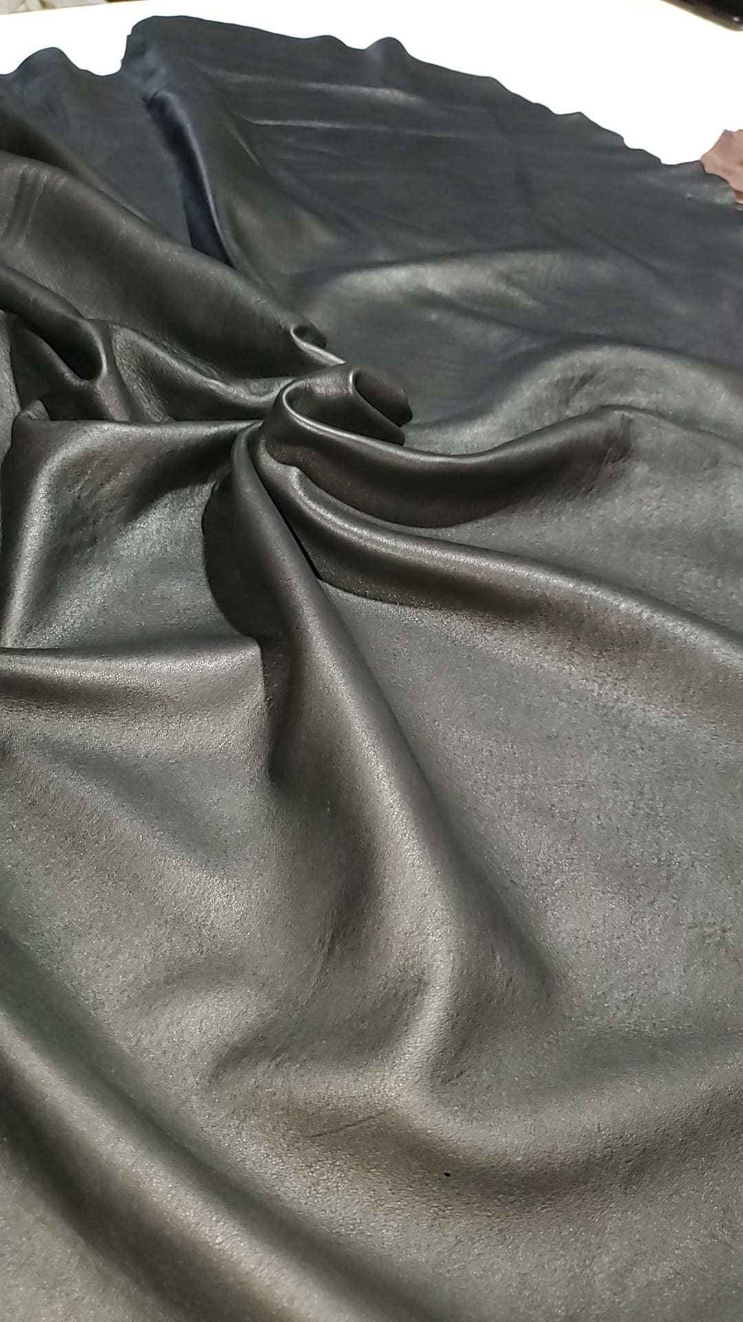 Premium Sheep Black Leather Hide.