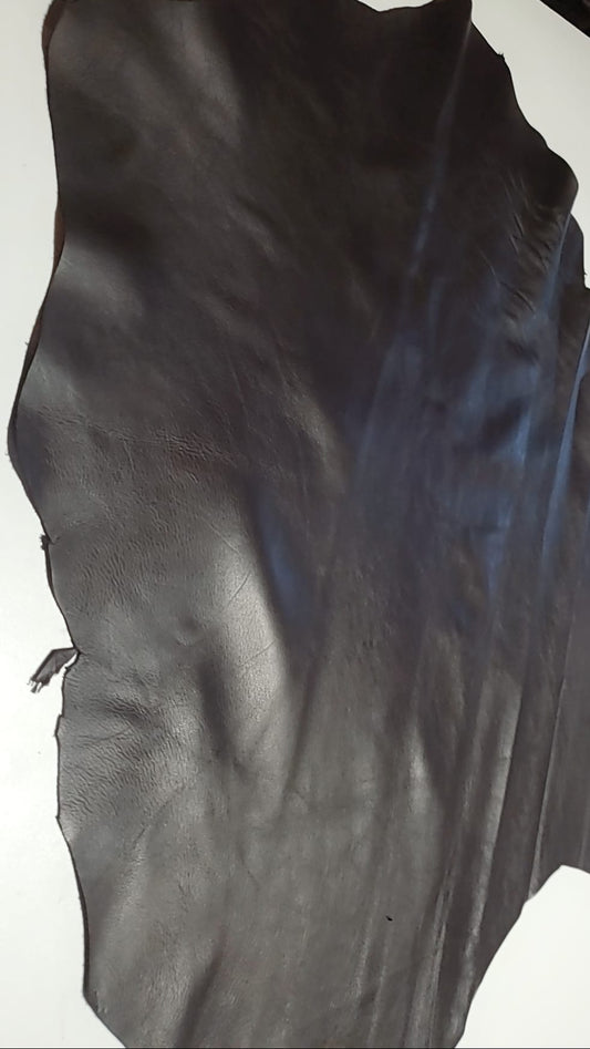Premium Sheep Brown Espresso leather hide.