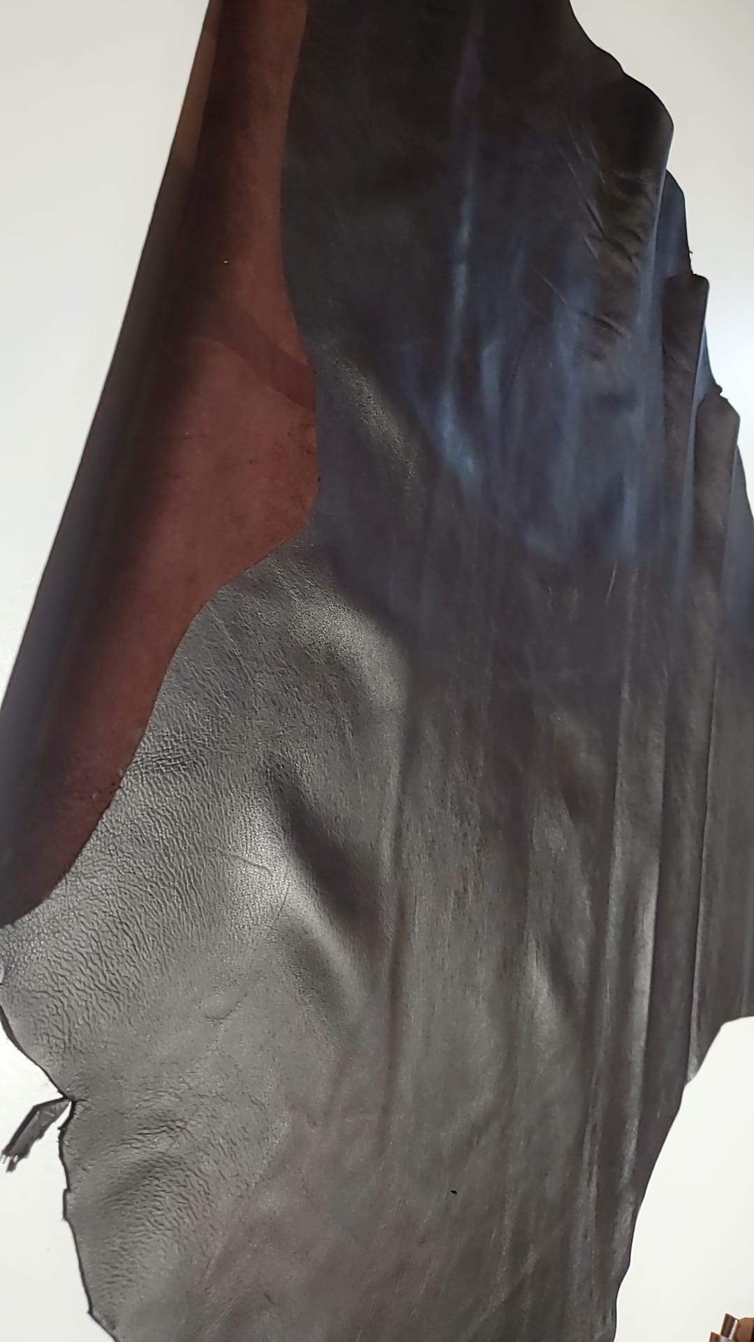 Premium Sheep Brown Espresso leather hide.