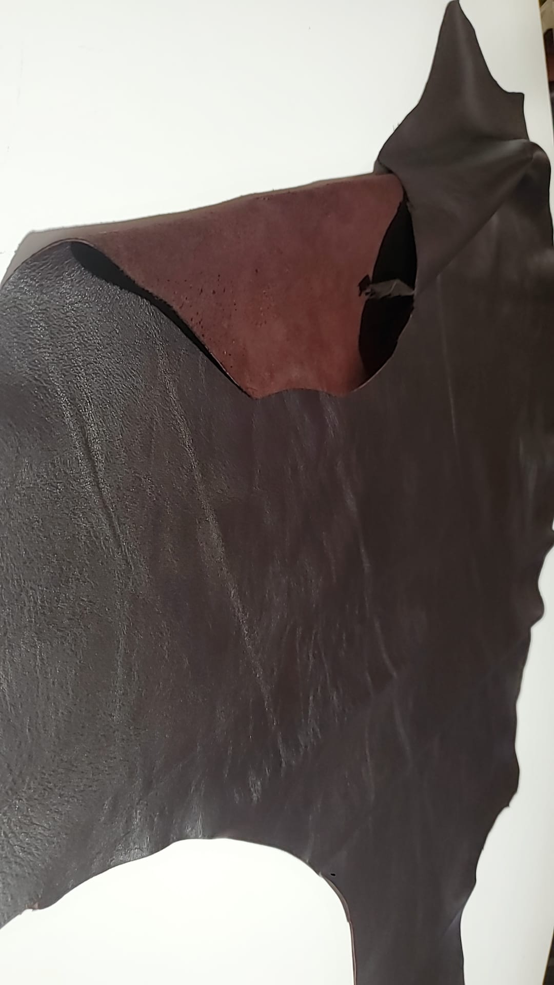 Premium Sheep Brown Espresso leather hide.