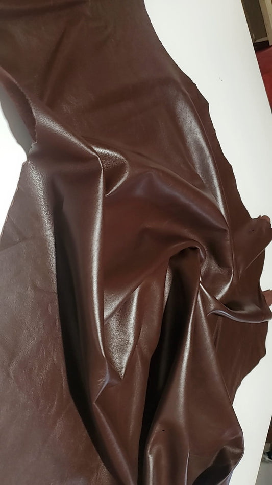 Premium Sheep Brown leather hide.